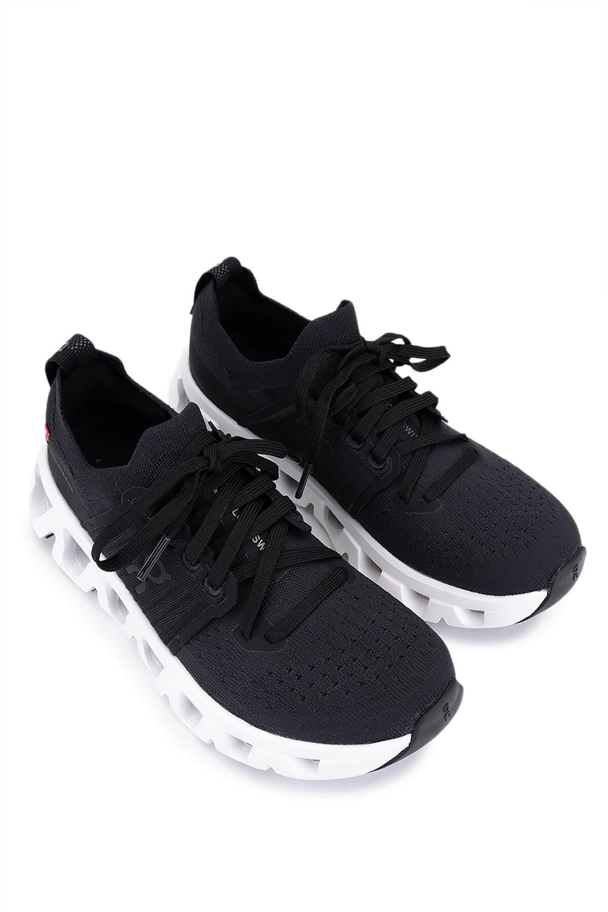 On Kadın Tekstil Siyah/Beyaz Sneakers & Spor Ayakkabı