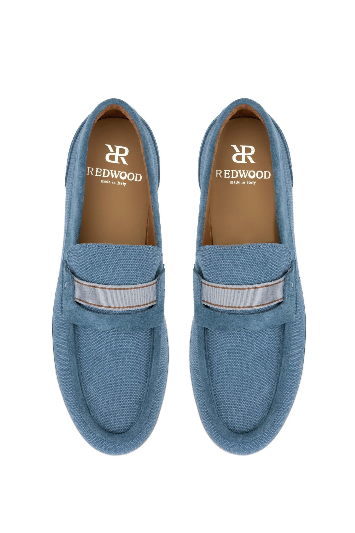 Redwood Erkek Hakiki Deri Mavi Loafer Ayakkabı