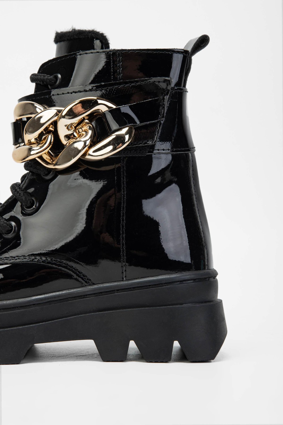 Tamer Tanca Çocuk Vegan Siyah/Gold Çocuk Bot