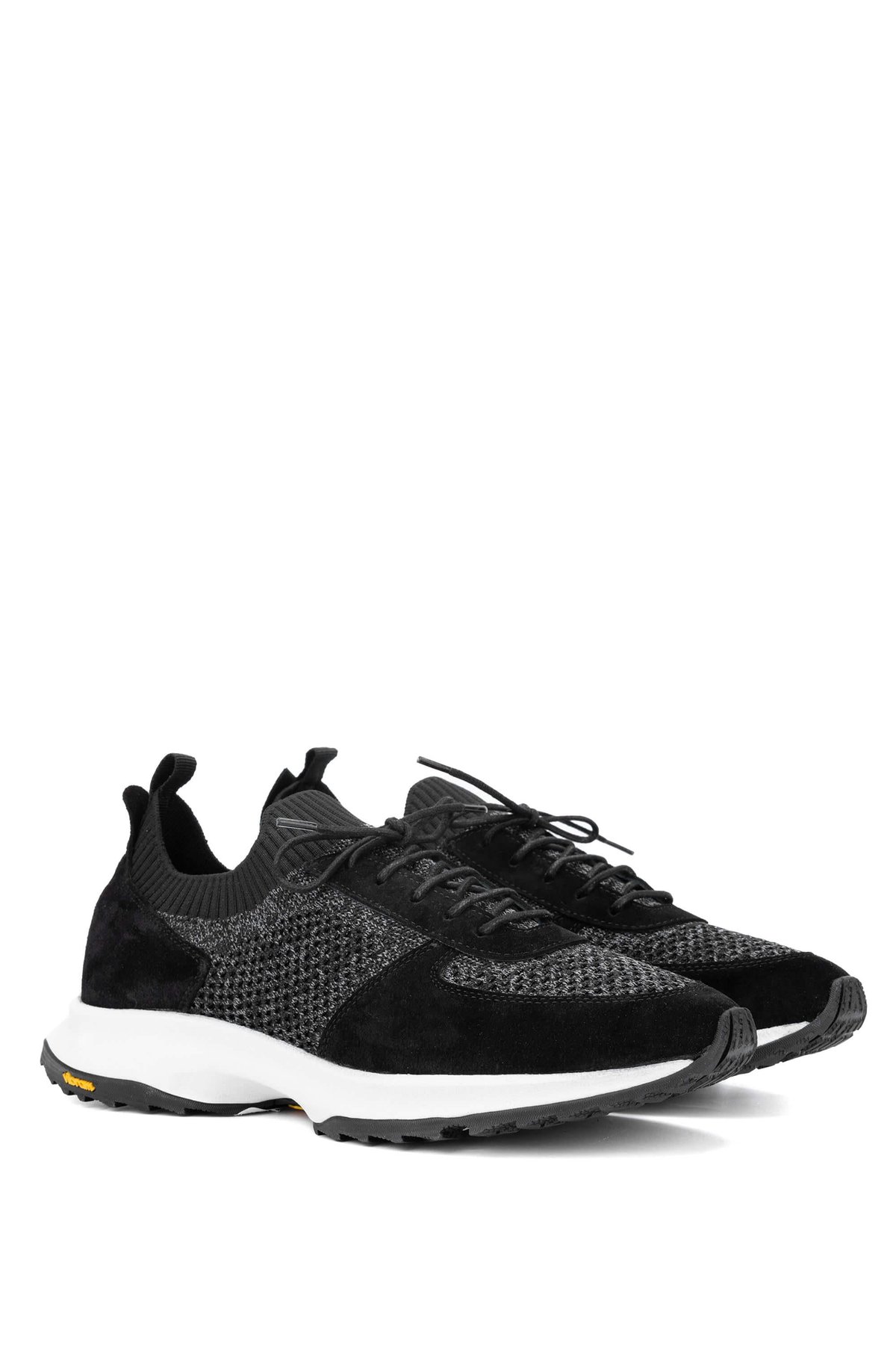Tamer Tanca Erkek Deri & Tekstil Siyah Sneakers & Spor Ayakkabı