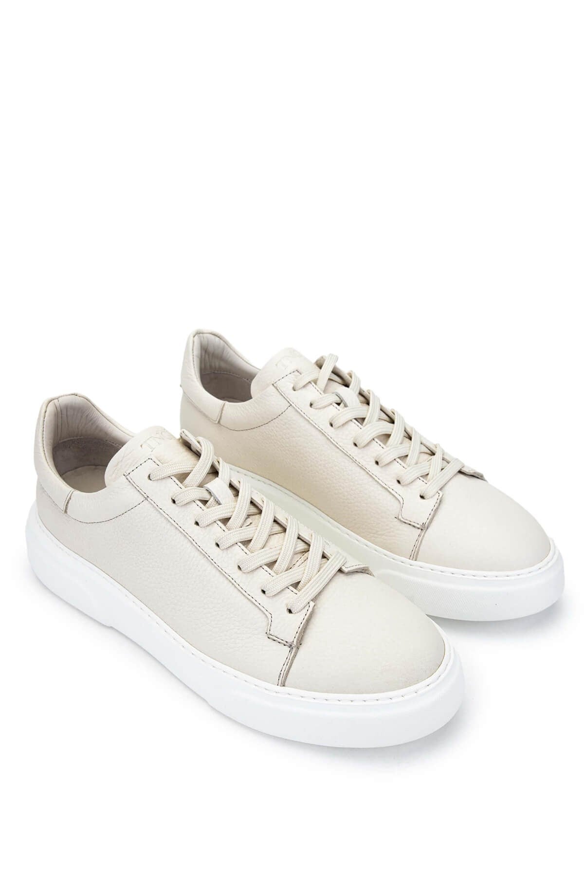 Tamer Tanca Erkek Hakiki Deri Bej Floter Sneakers & Spor Ayakkabı