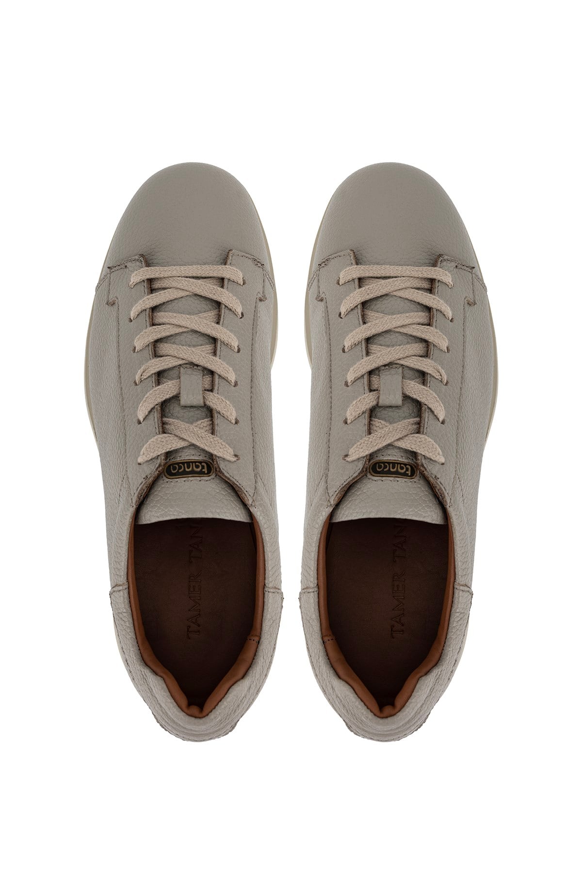 Tamer Tanca Erkek Hakiki Deri Bej Sneakers & Spor Ayakkabı