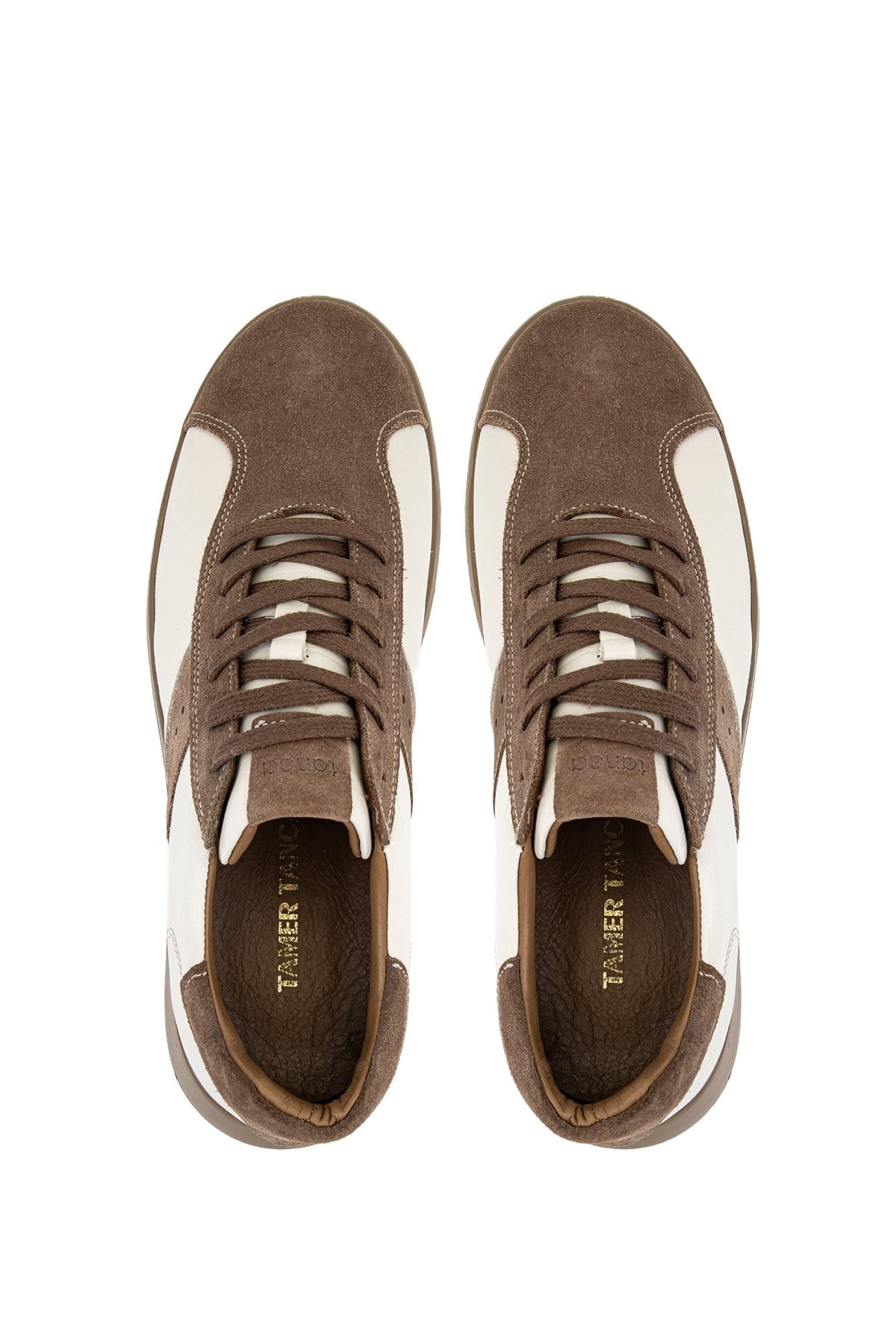 Tamer Tanca Erkek Hakiki Deri Bej Sneakers & Spor Ayakkabı