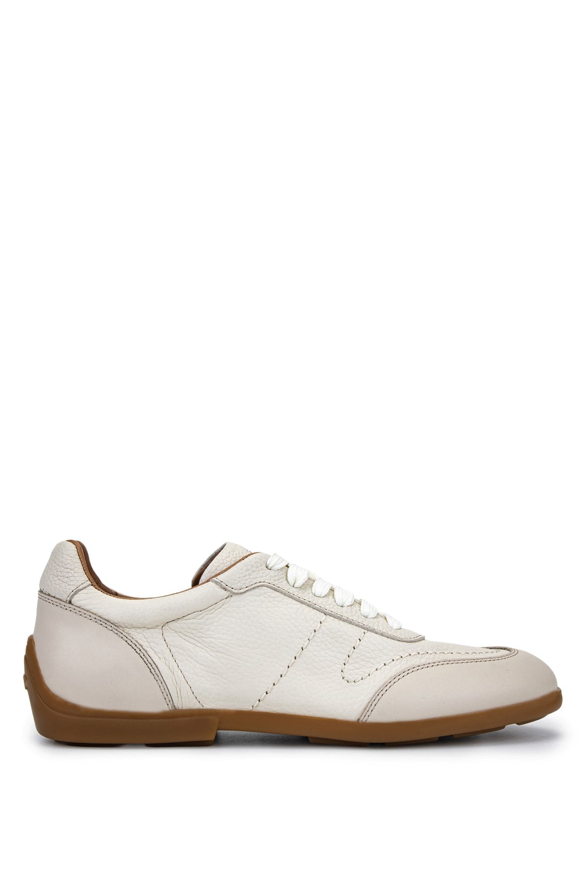 Tamer Tanca Erkek Hakiki Deri Bej Sneakers & Spor Ayakkabı