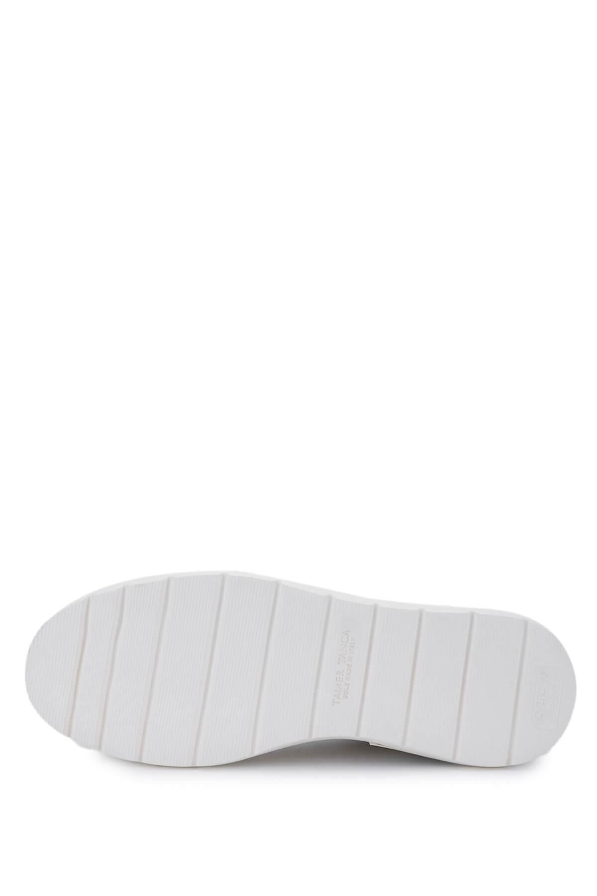Tamer Tanca Erkek Hakiki Deri Bej Sneakers & Spor Ayakkabı