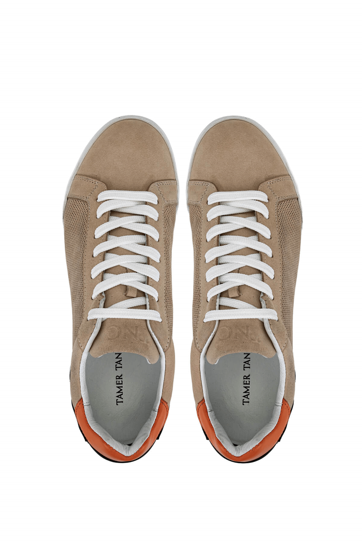 Tamer Tanca Erkek Hakiki Deri Bej Sneakers & Spor Ayakkabı