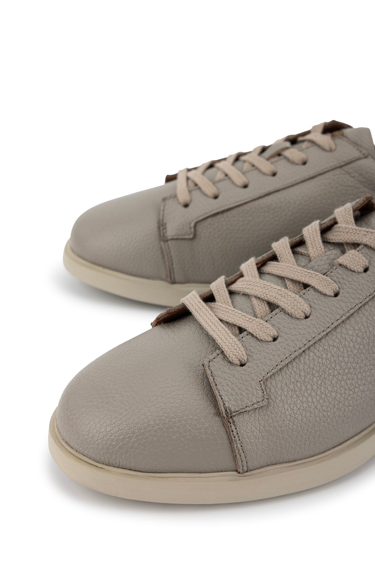 Tamer Tanca Erkek Hakiki Deri Bej Sneakers & Spor Ayakkabı