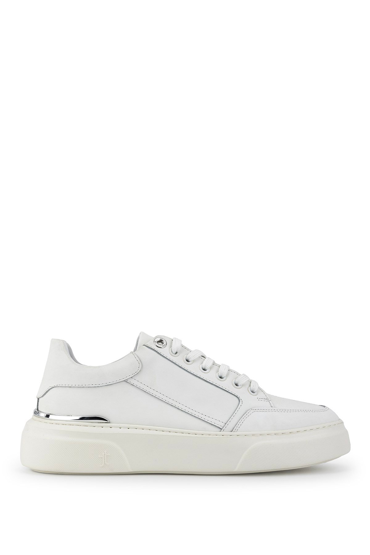 Tamer Tanca Erkek Hakiki Deri BEYAZ MET Sneakers & Spor Ayakkabı