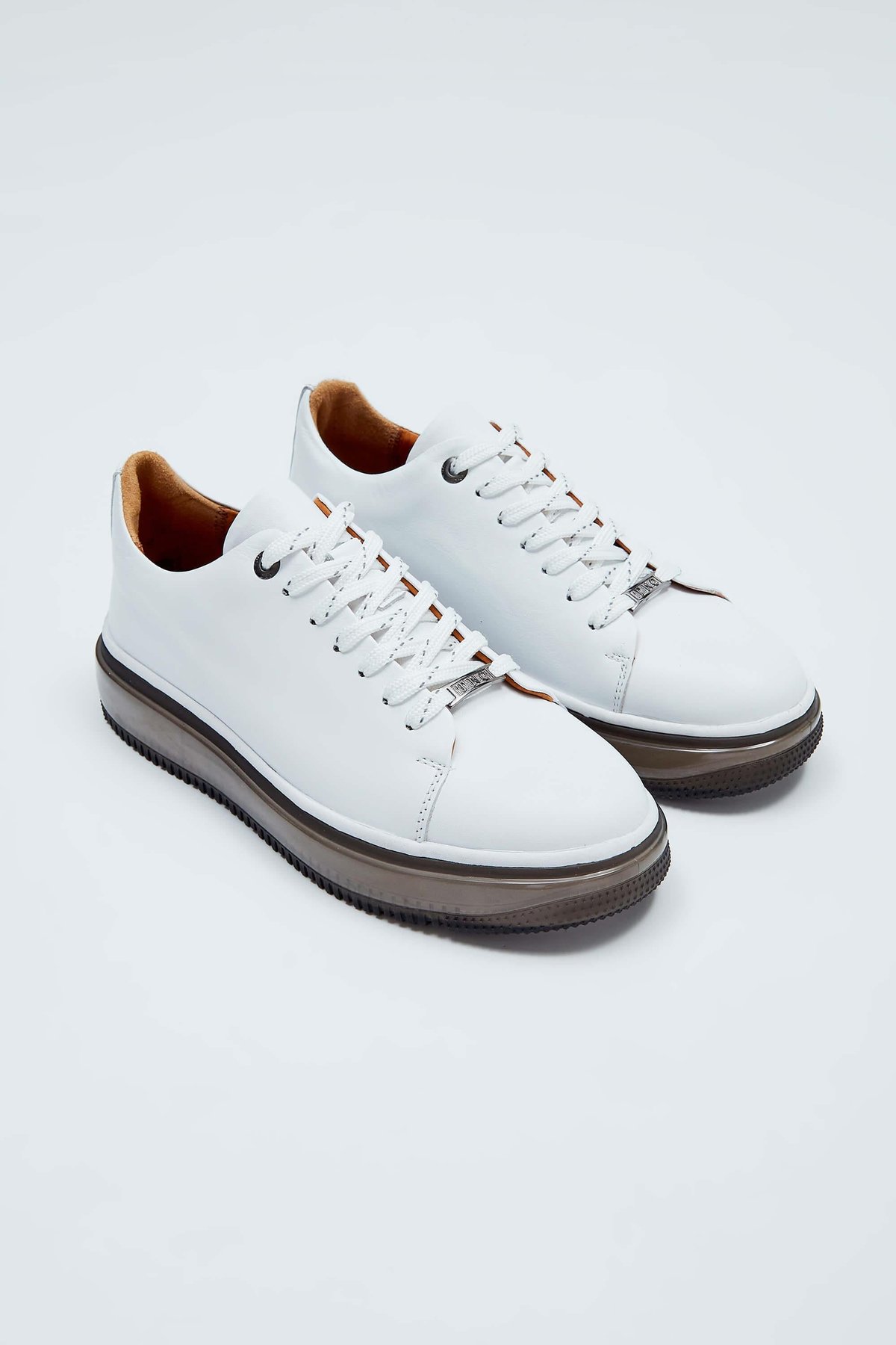 Tamer Tanca Erkek Hakiki Deri Beyaz Sneakers & Spor Ayakkabı