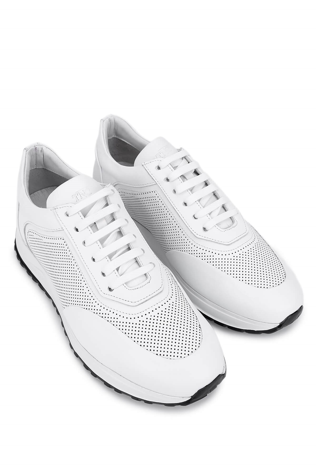 Tamer Tanca Erkek Hakiki Deri Beyaz Sneakers & Spor Ayakkabı