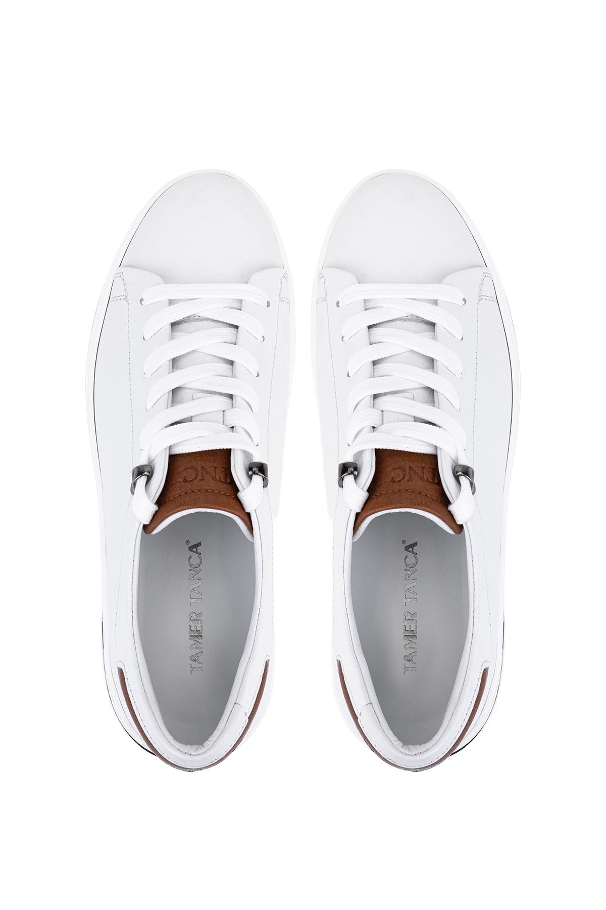 Tamer Tanca Erkek Hakiki Deri Beyaz Sneakers & Spor Ayakkabı