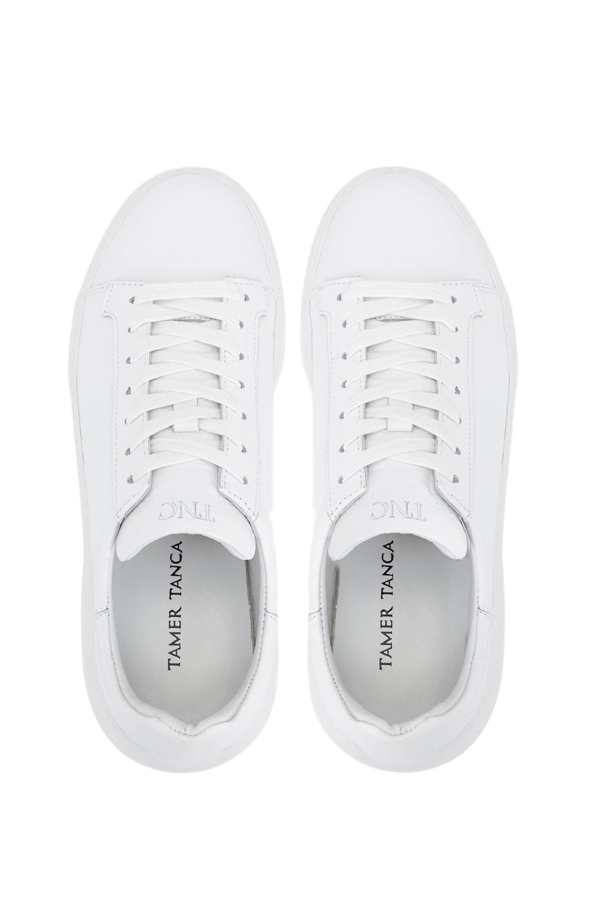 Tamer Tanca Erkek Hakiki Deri Beyaz Sneakers & Spor Ayakkabı