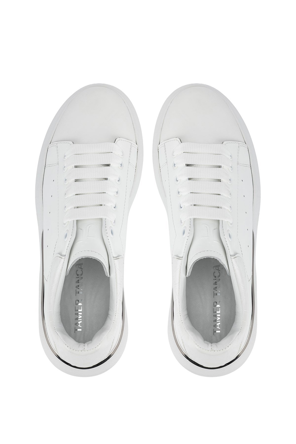 Tamer Tanca Erkek Hakiki Deri Beyaz Sneakers & Spor Ayakkabı