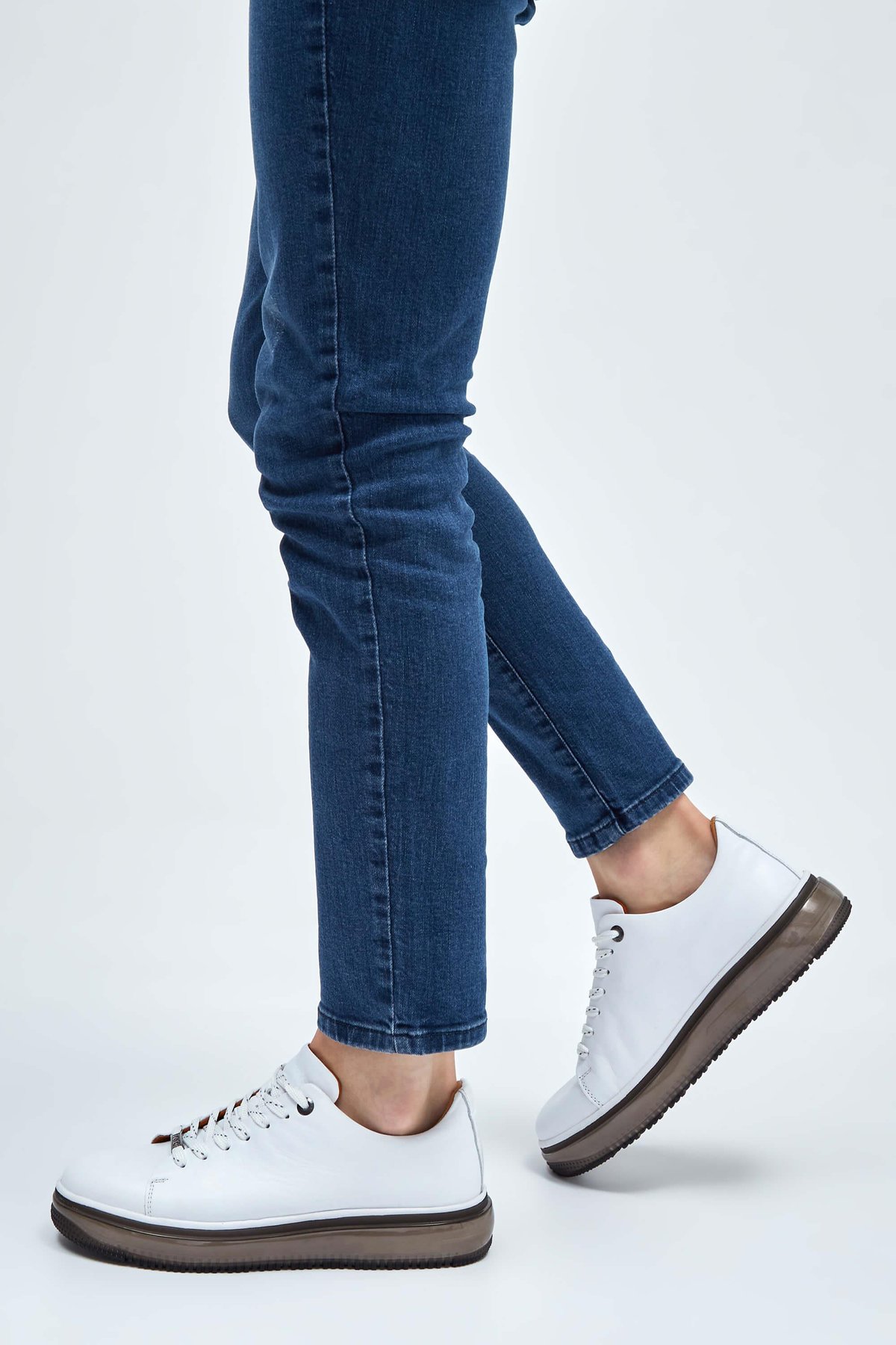 Tamer Tanca Erkek Hakiki Deri Beyaz Sneakers & Spor Ayakkabı