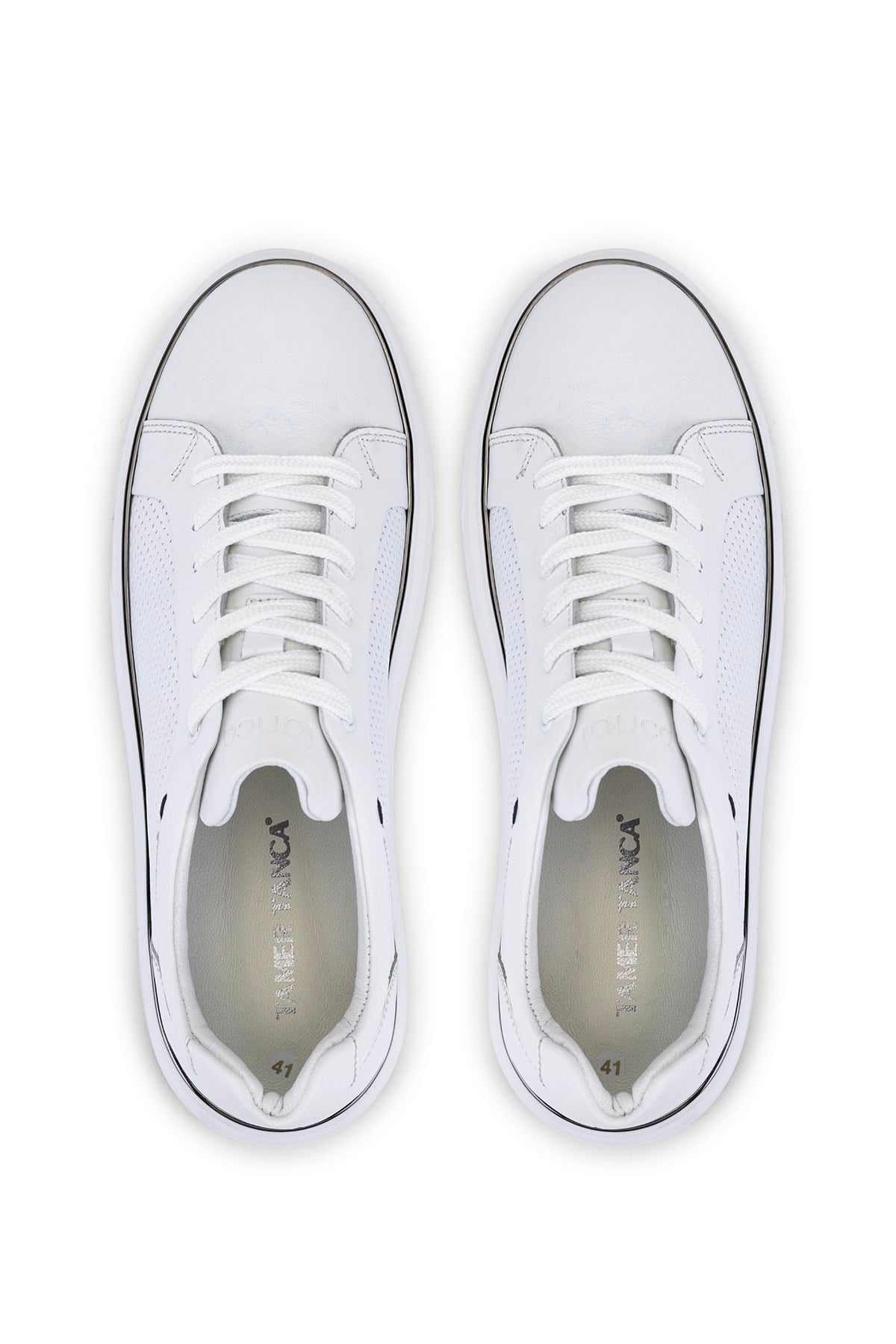 Tamer Tanca Erkek Hakiki Deri Beyaz Sneakers & Spor Ayakkabı
