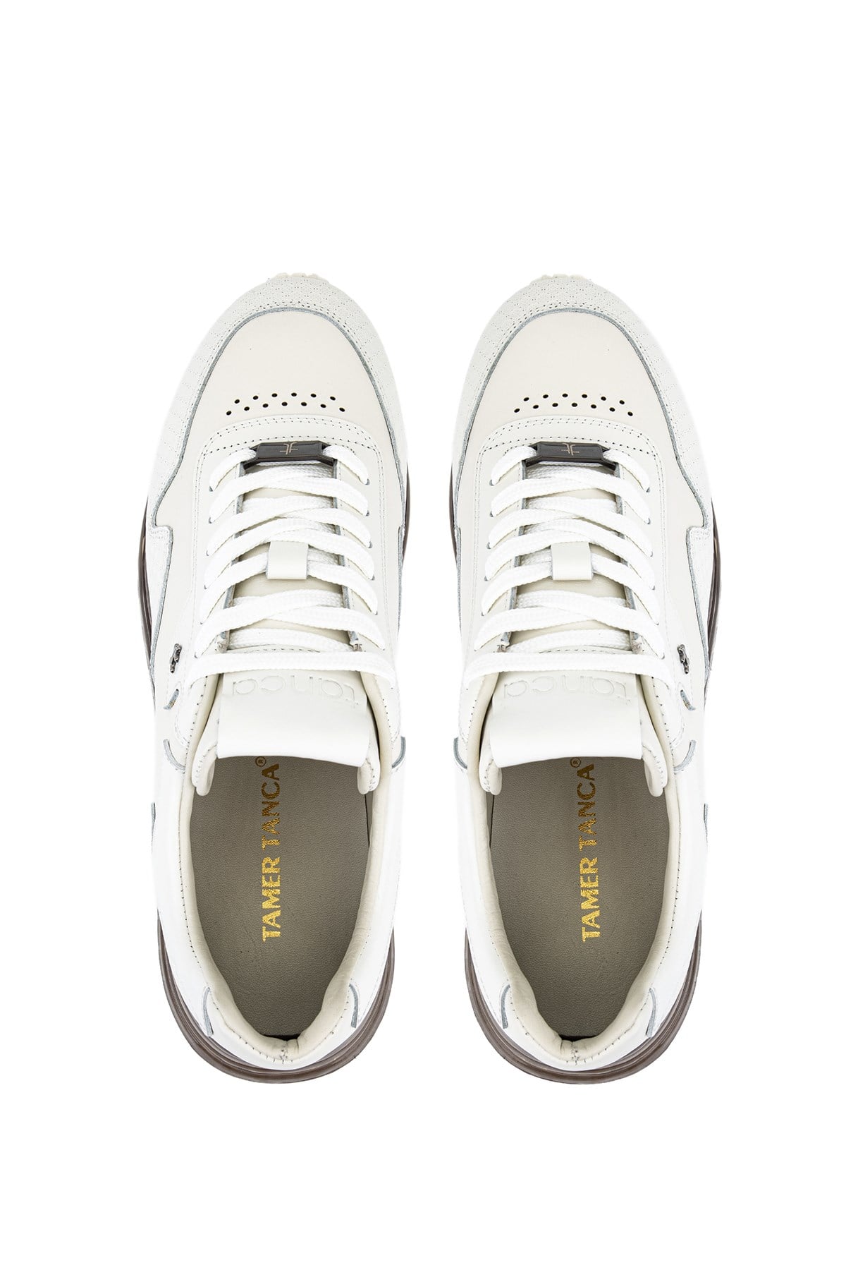 Tamer Tanca Erkek Hakiki Deri Beyaz Sneakers & Spor Ayakkabı