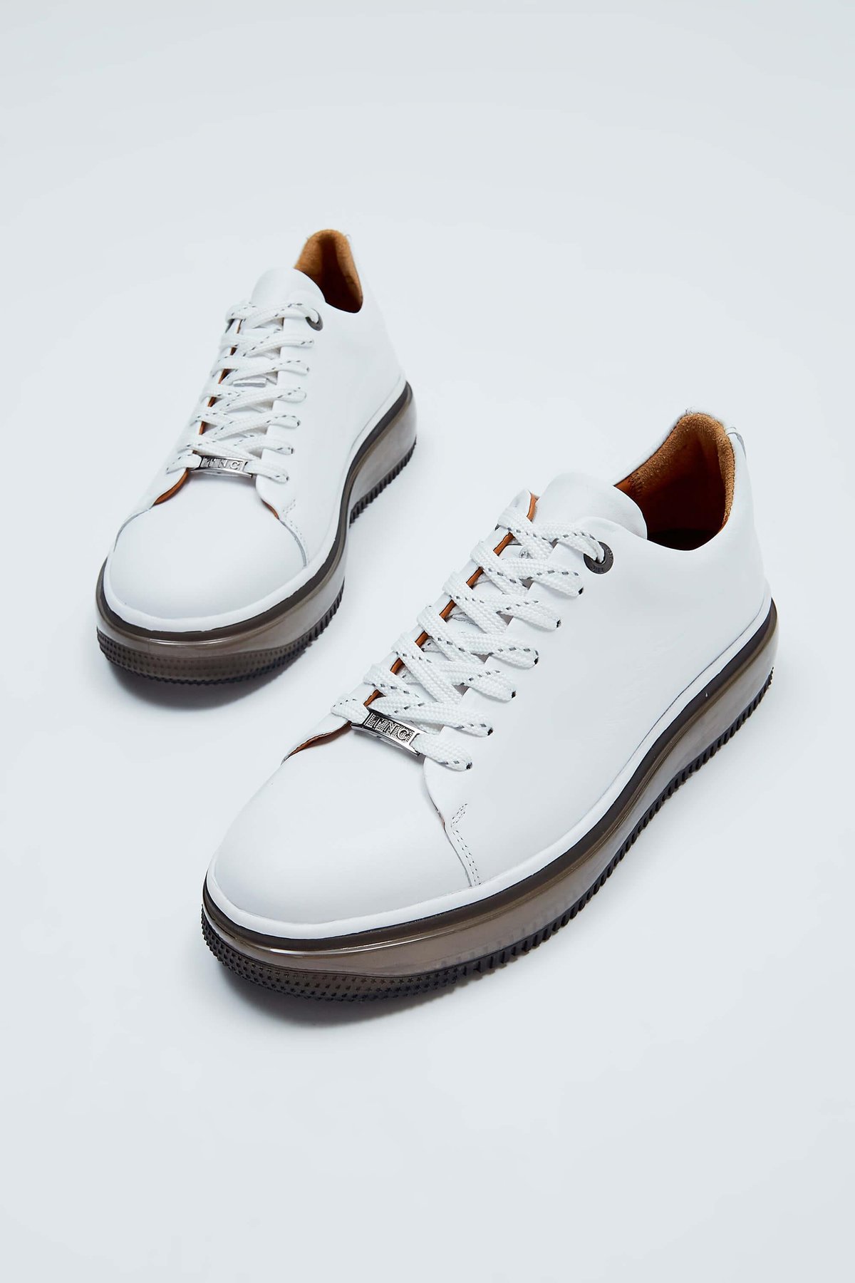 Tamer Tanca Erkek Hakiki Deri Beyaz Sneakers & Spor Ayakkabı