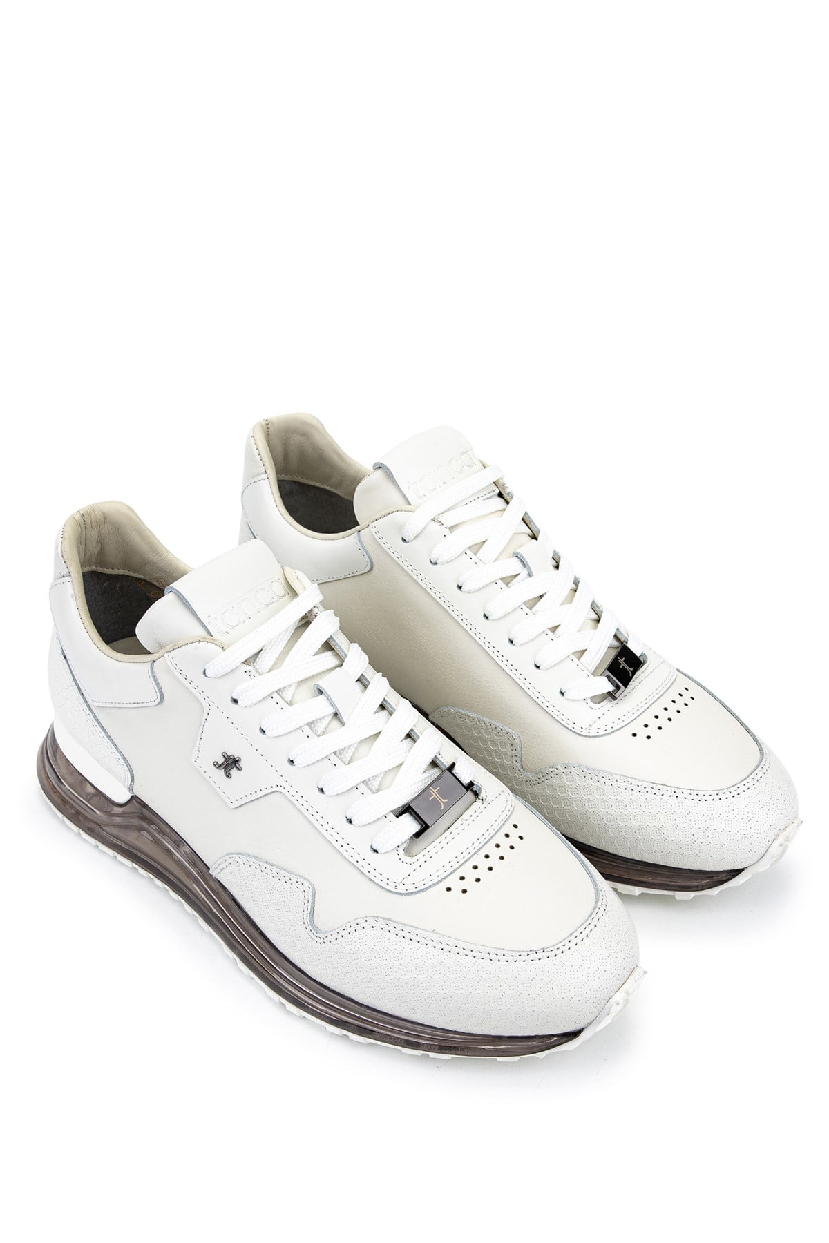 Tamer Tanca Erkek Hakiki Deri Beyaz Sneakers & Spor Ayakkabı