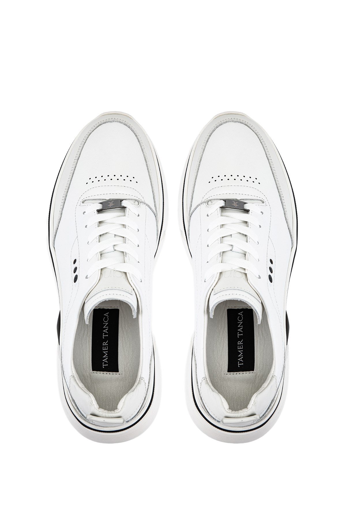 Tamer Tanca Erkek Hakiki Deri Beyaz Sneakers & Spor Ayakkabı