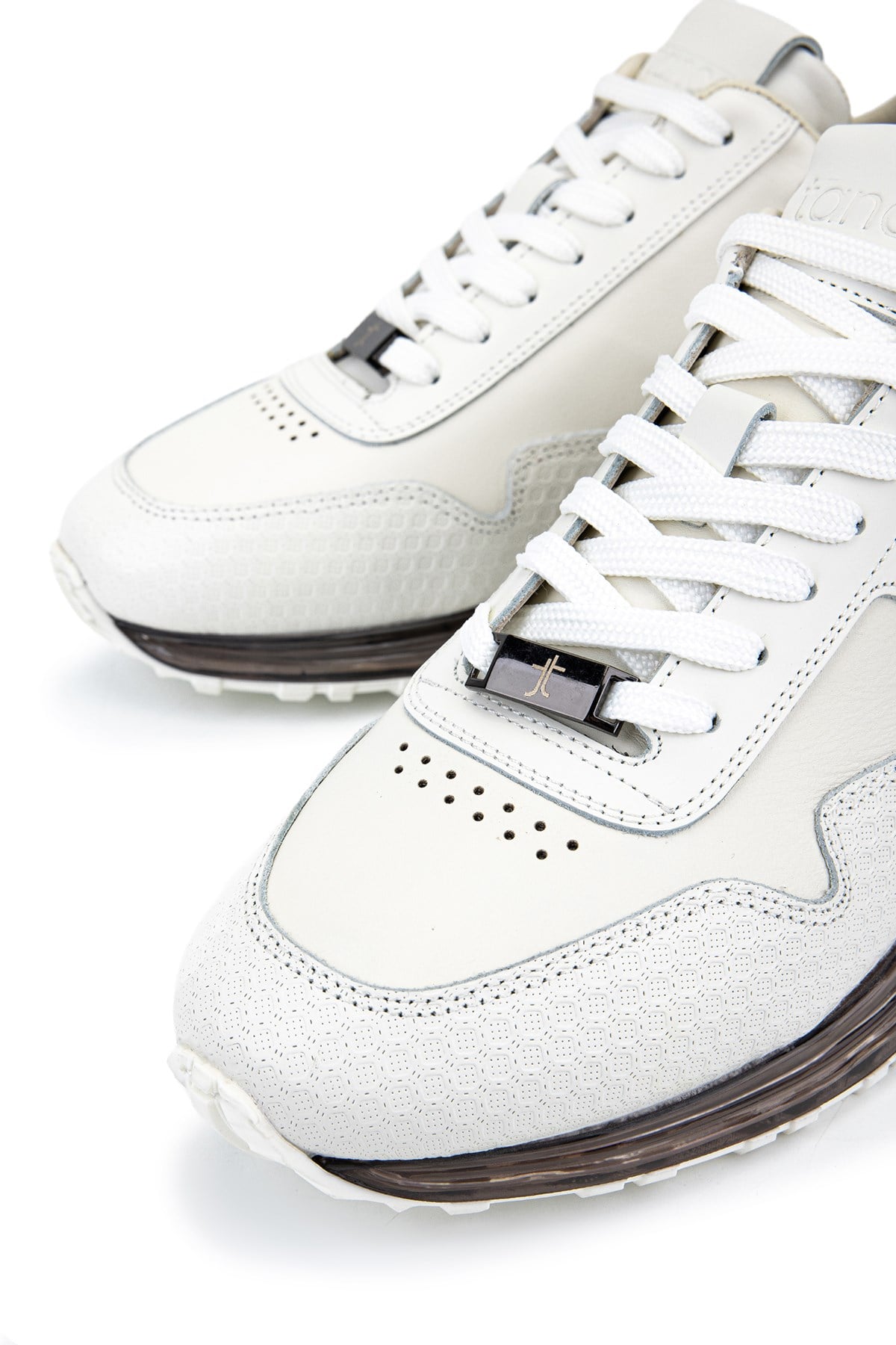 Tamer Tanca Erkek Hakiki Deri Beyaz Sneakers & Spor Ayakkabı