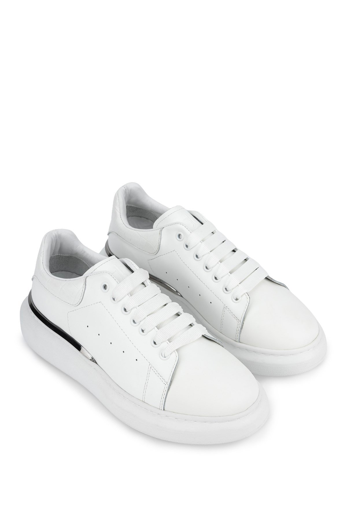 Tamer Tanca Erkek Hakiki Deri Beyaz Sneakers & Spor Ayakkabı