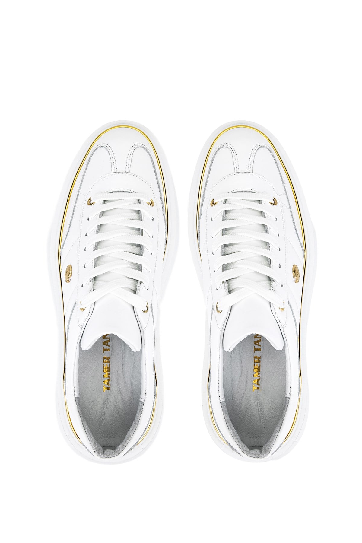 Tamer Tanca Erkek Hakiki Deri Beyaz Sneakers & Spor Ayakkabı