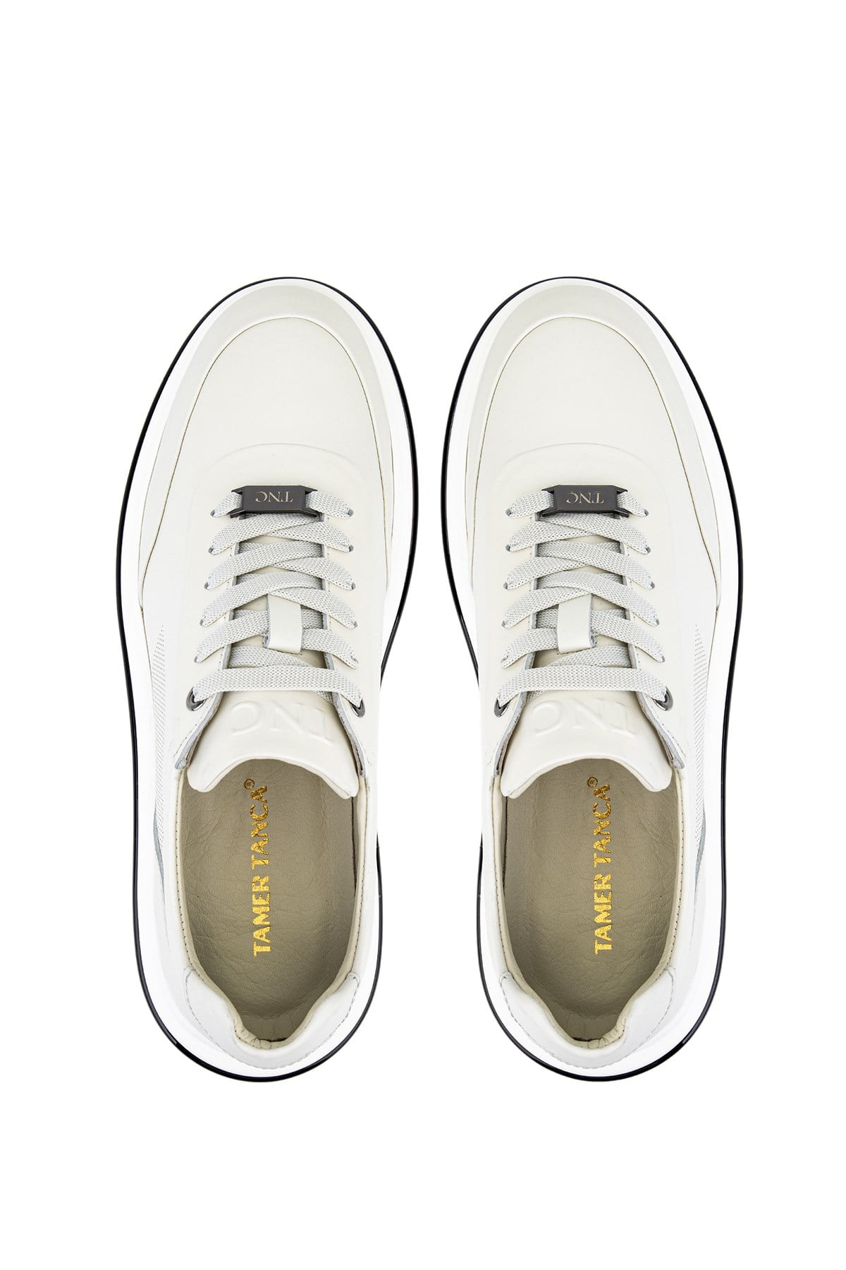 Tamer Tanca Erkek Hakiki Deri Beyaz Sneakers & Spor Ayakkabı