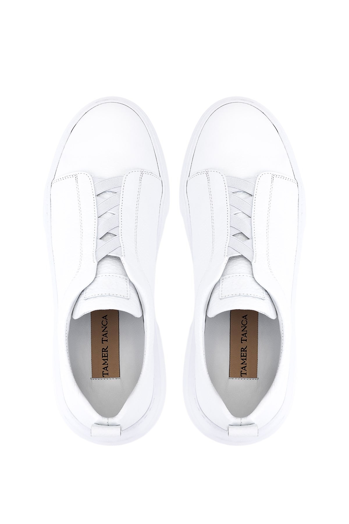 Tamer Tanca Erkek Hakiki Deri Beyaz Sneakers & Spor Ayakkabı