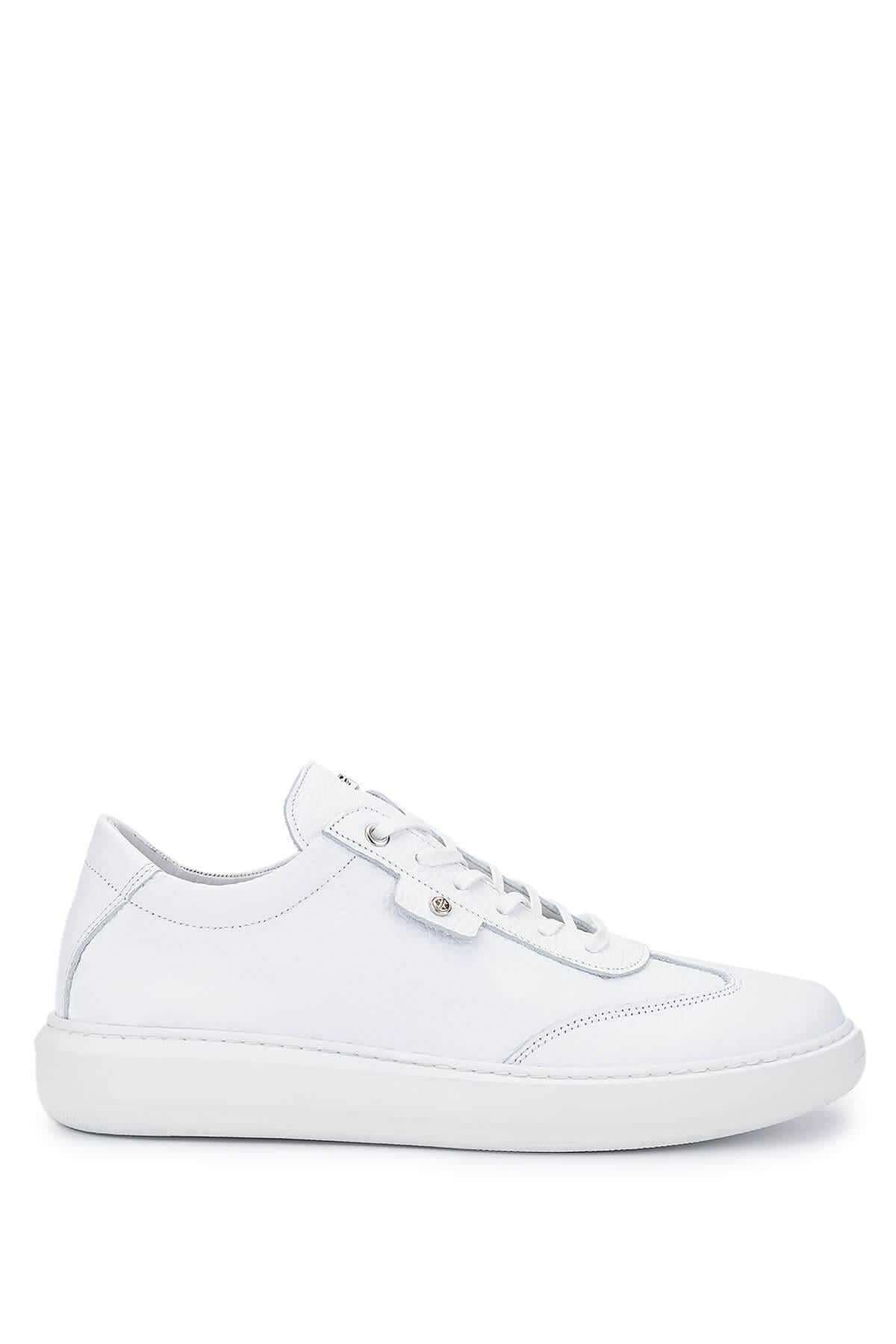 Tamer Tanca Erkek Hakiki Deri Beyaz Sneakers & Spor Ayakkabı