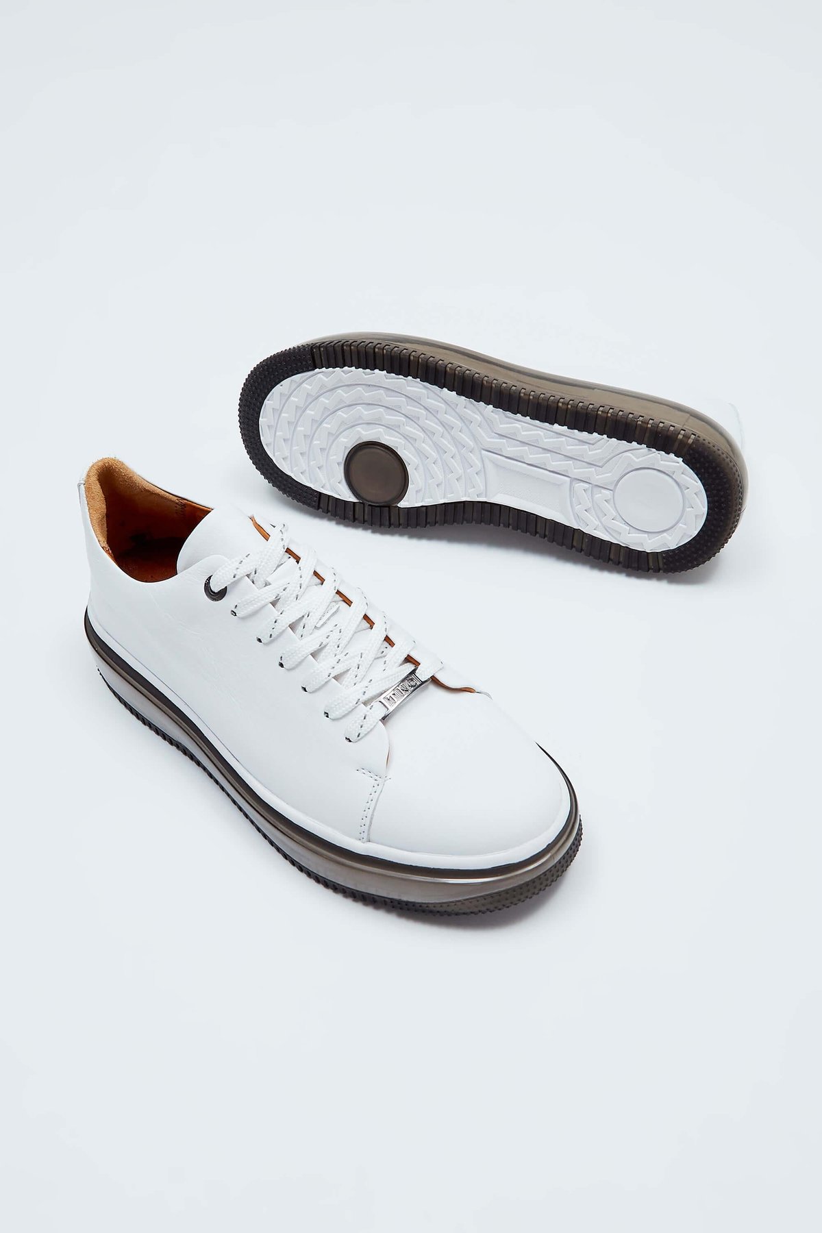Tamer Tanca Erkek Hakiki Deri Beyaz Sneakers & Spor Ayakkabı