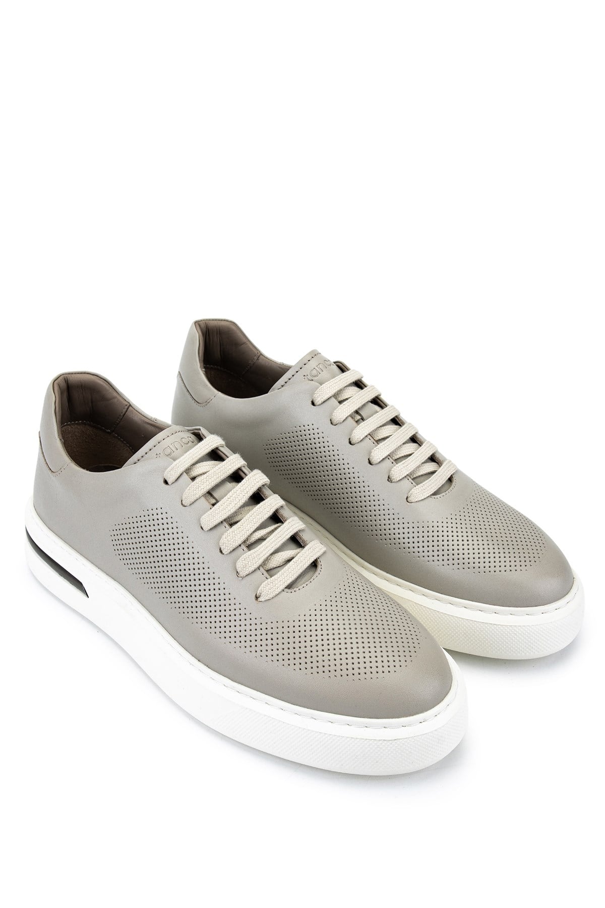 Tamer Tanca Erkek Hakiki Deri Fildişi Sneakers & Spor Ayakkabı
