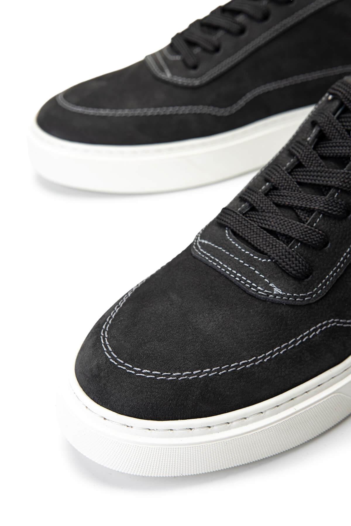 Tamer Tanca Erkek Hakiki Deri Gri Nubuk Sneakers & Spor Ayakkabı