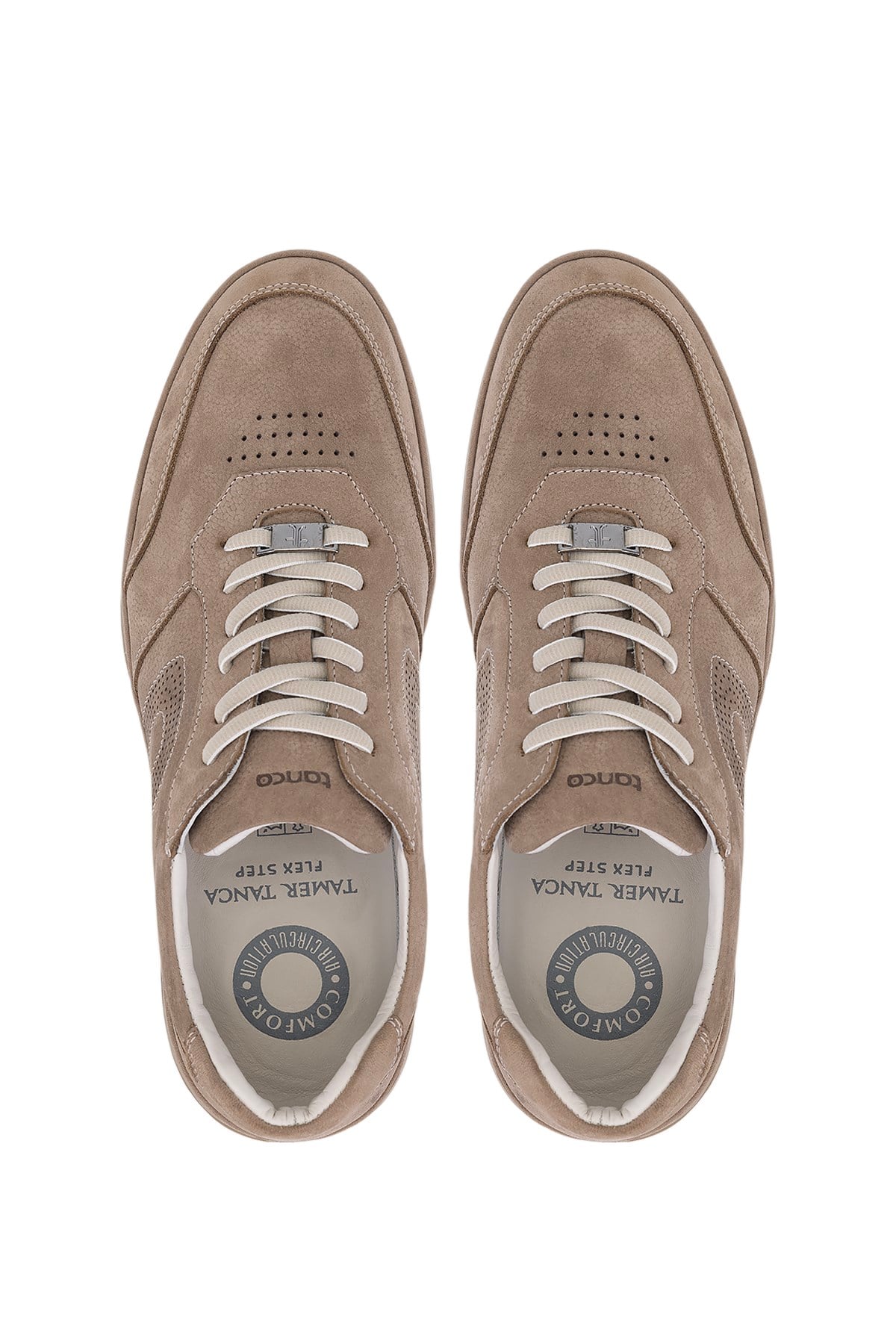 Tamer Tanca Erkek Hakiki Deri Gri Sneakers & Spor Ayakkabı