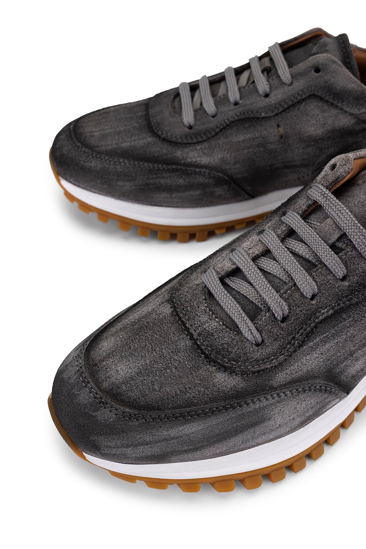 Tamer Tanca Erkek Hakiki Deri Gri Sneakers & Spor Ayakkabı