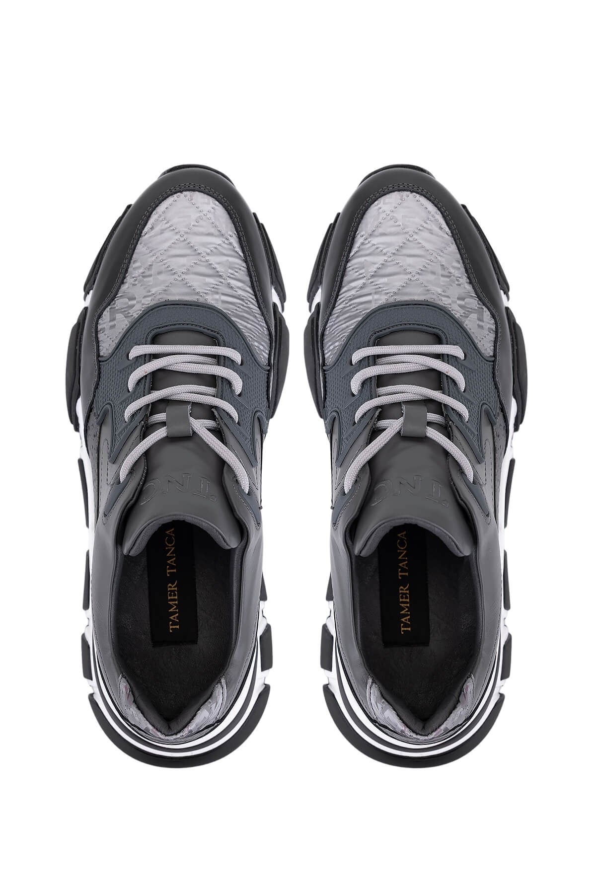 Tamer Tanca Erkek Hakiki Deri Gri Sneakers & Spor Ayakkabı