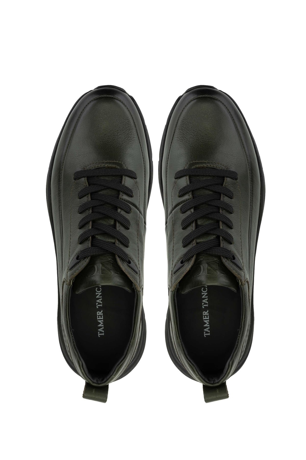 Tamer Tanca Erkek Hakiki Deri Haki Analin Sneakers & Spor Ayakkabı