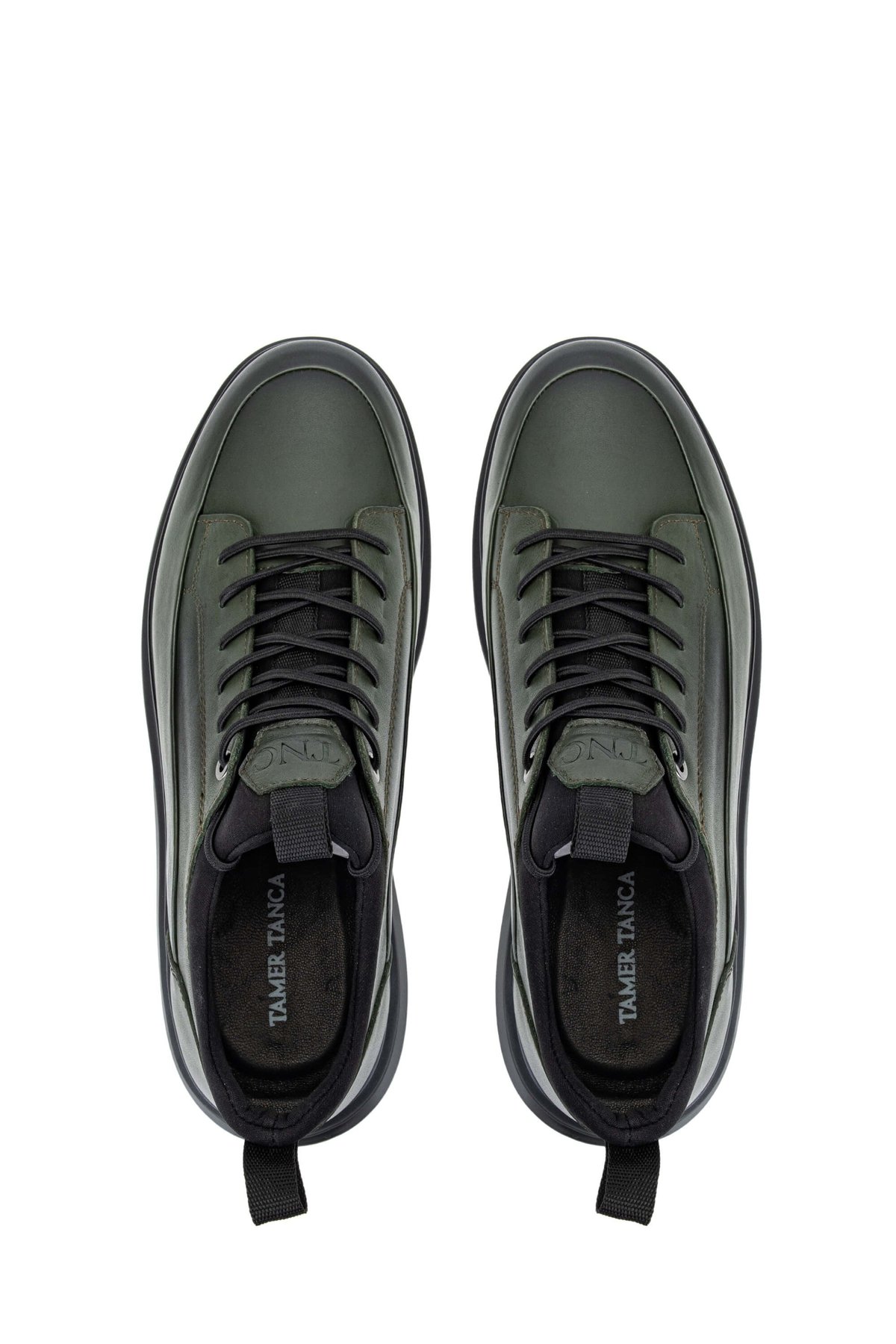 Tamer Tanca Erkek Hakiki Deri Haki Analin Sneakers & Spor Ayakkabı