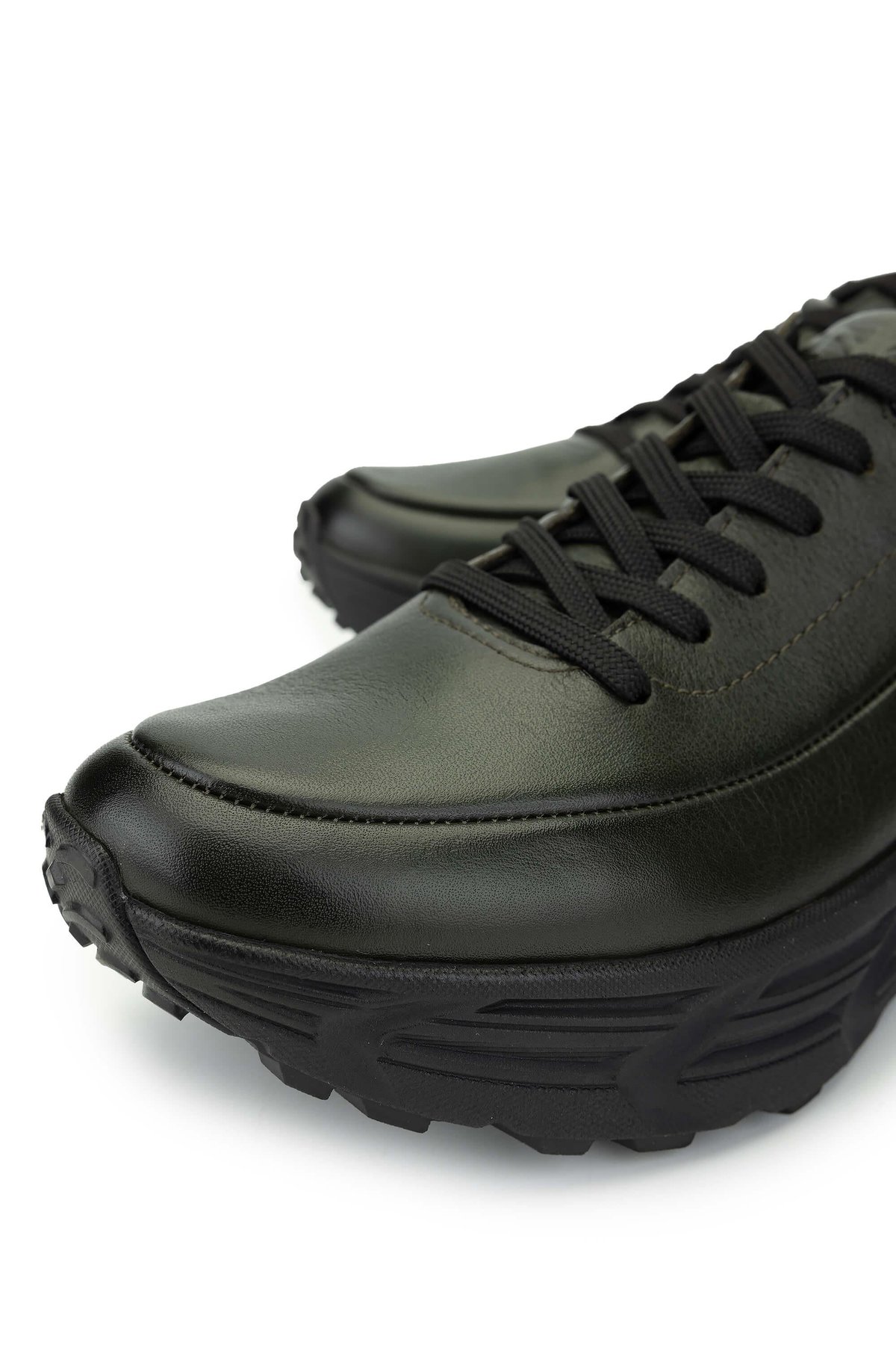 Tamer Tanca Erkek Hakiki Deri Haki Analin Sneakers & Spor Ayakkabı