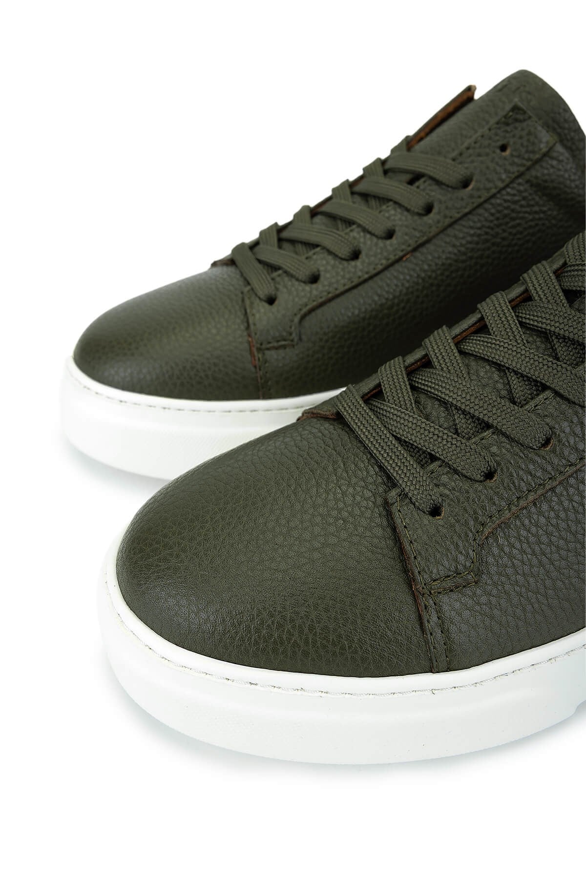 Tamer Tanca Erkek Hakiki Deri Haki Sneakers & Spor Ayakkabı