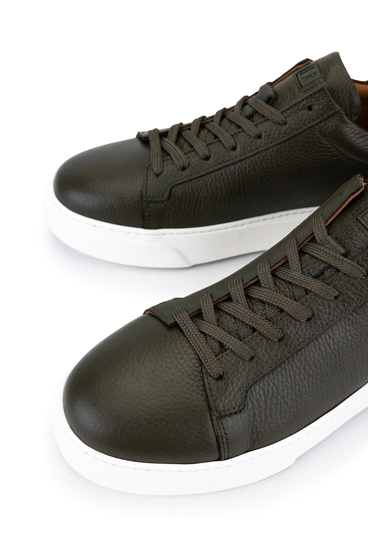 Tamer Tanca Erkek Hakiki Deri Haki Sneakers & Spor Ayakkabı
