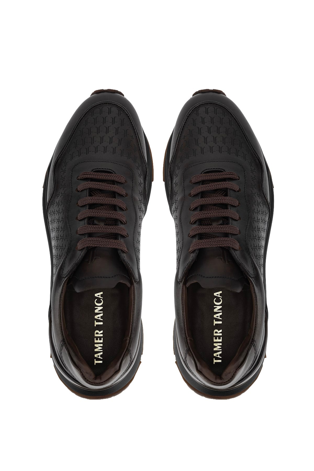 Tamer Tanca Erkek Hakiki Deri Kahverengi Sneakers & Spor Ayakkabı