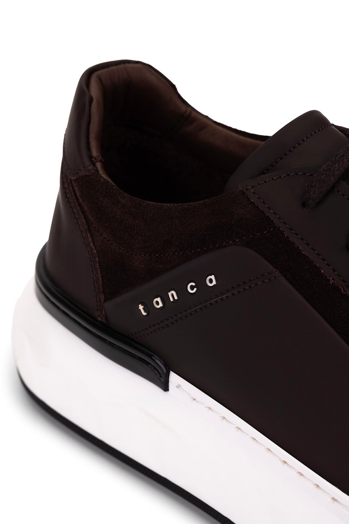 Tamer Tanca Erkek Hakiki Deri Kahverengi Sneakers & Spor Ayakkabı
