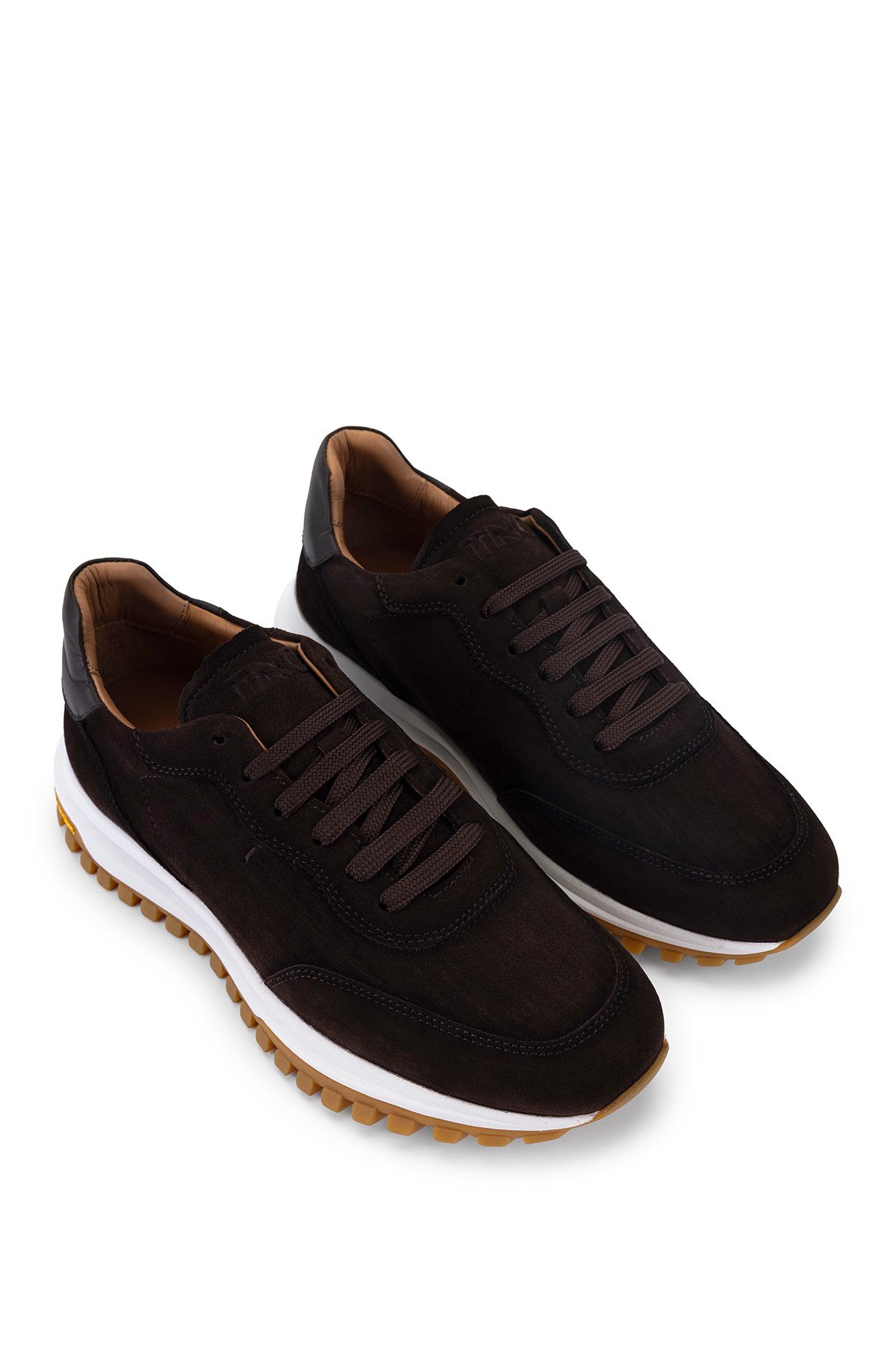 Tamer Tanca Erkek Hakiki Deri Kahverengi Sneakers & Spor Ayakkabı