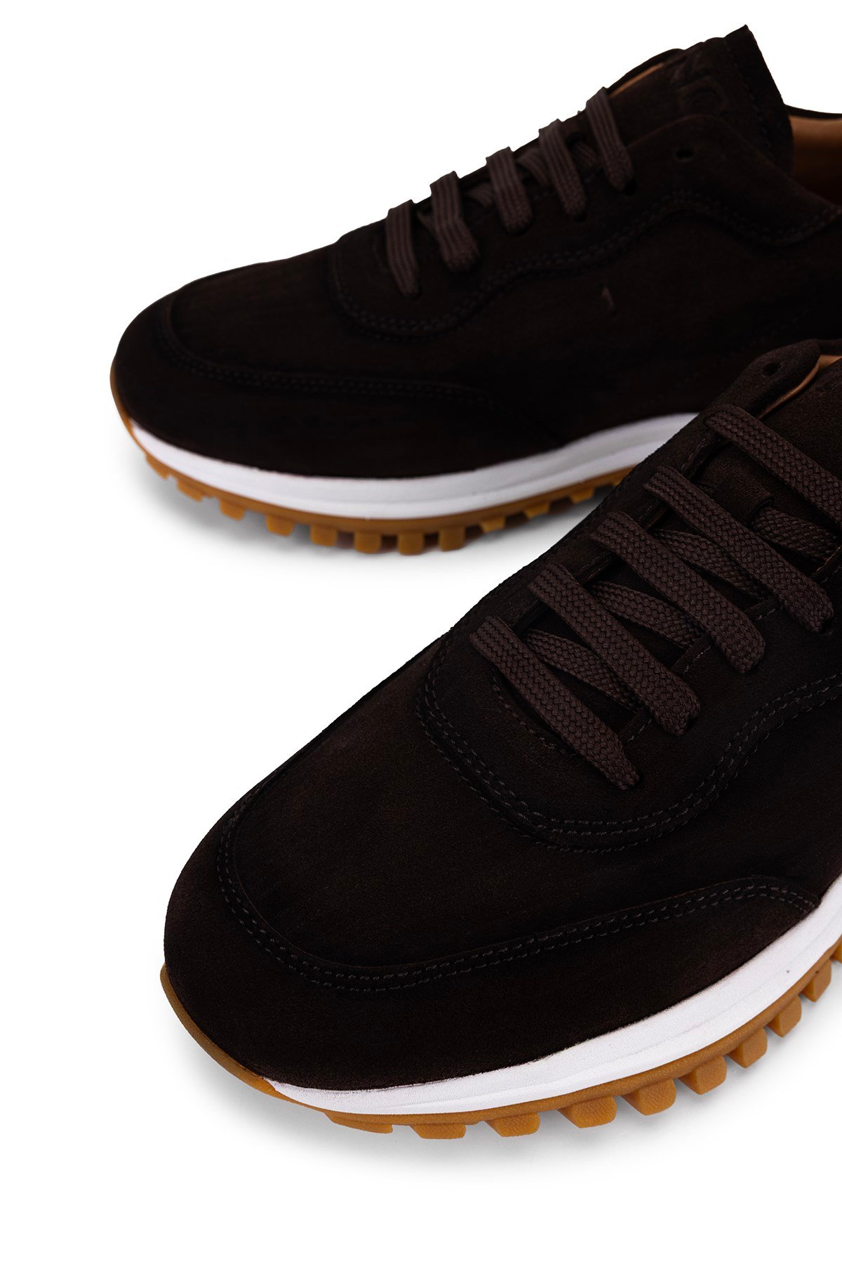 Tamer Tanca Erkek Hakiki Deri Kahverengi Sneakers & Spor Ayakkabı