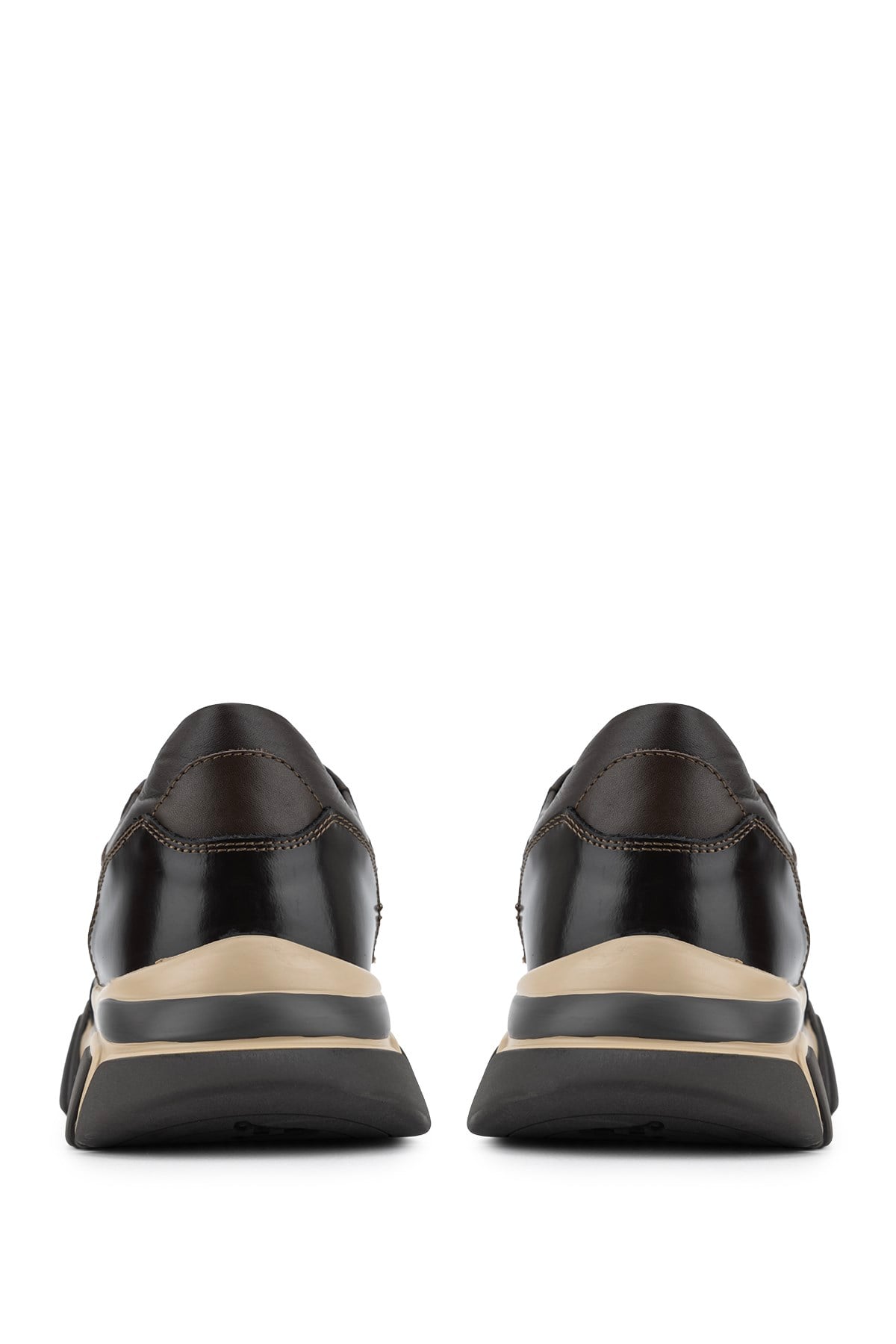 Tamer Tanca Erkek Hakiki Deri Kahverengi Sneakers & Spor Ayakkabı