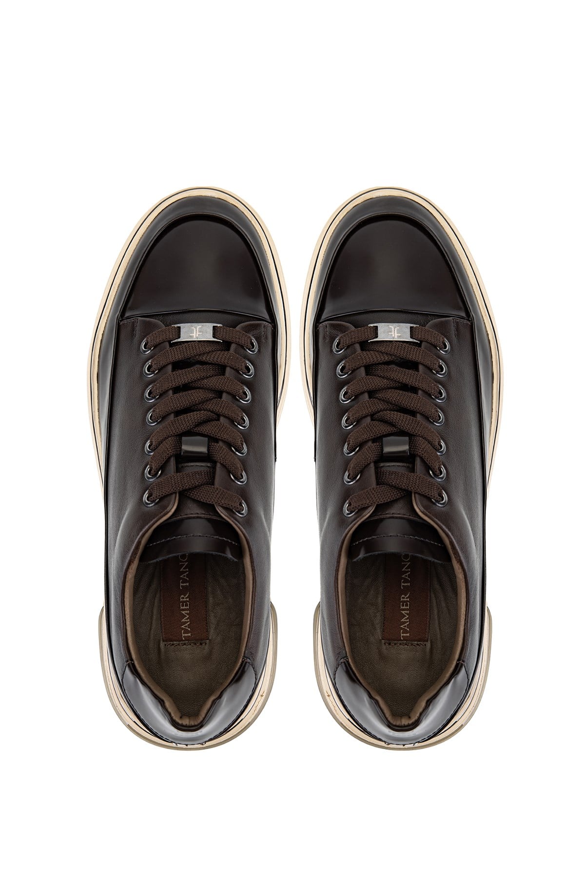 Tamer Tanca Erkek Hakiki Deri Kahverengi Sneakers & Spor Ayakkabı