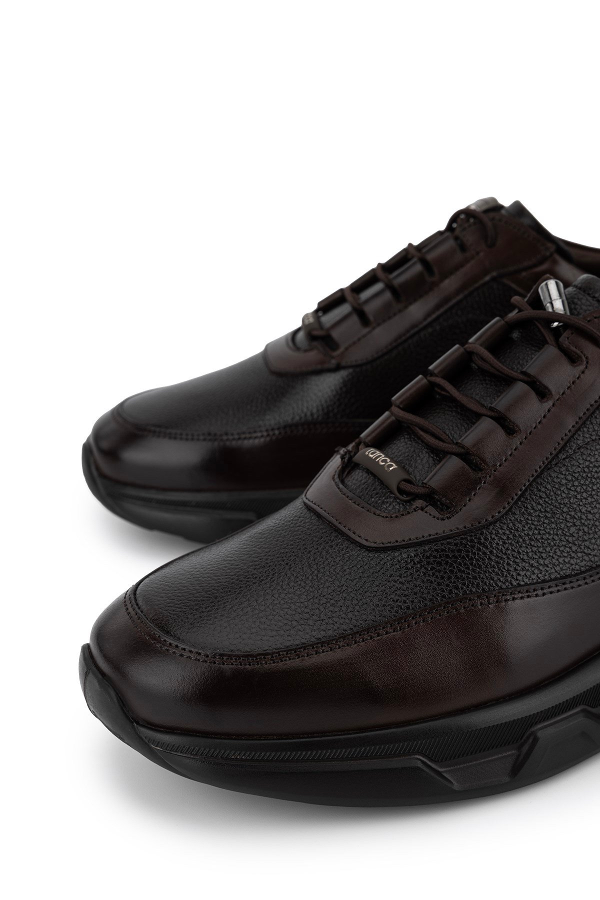 Tamer Tanca Erkek Hakiki Deri Kahverengi Sneakers & Spor Ayakkabı