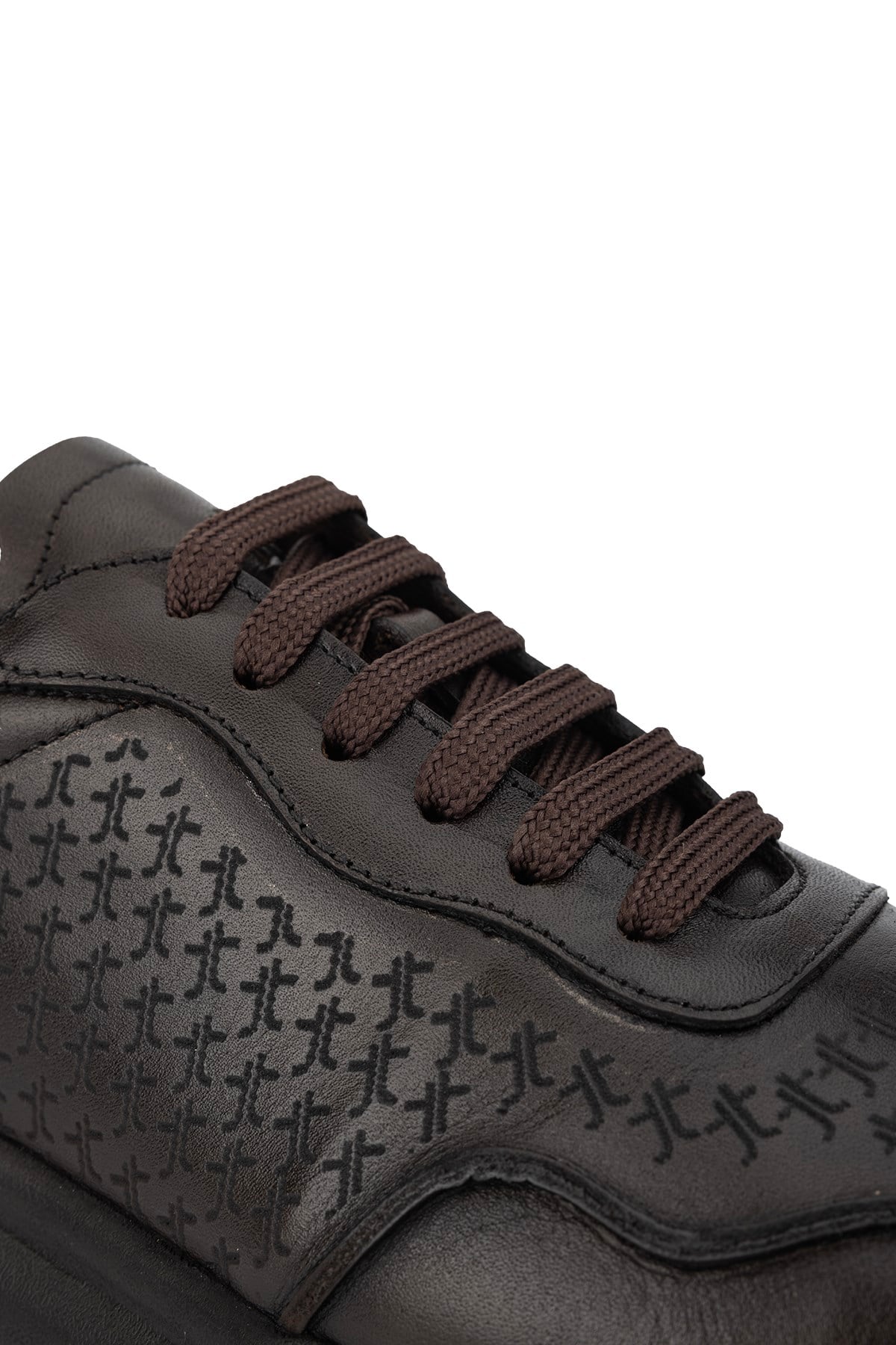 Tamer Tanca Erkek Hakiki Deri Kahverengi Sneakers & Spor Ayakkabı