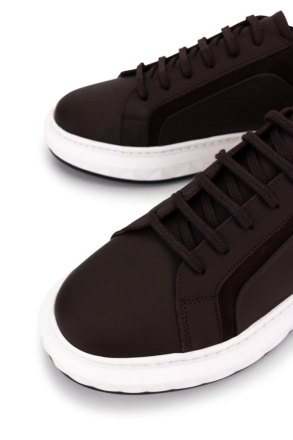 Tamer Tanca Erkek Hakiki Deri Kahverengi Sneakers & Spor Ayakkabı