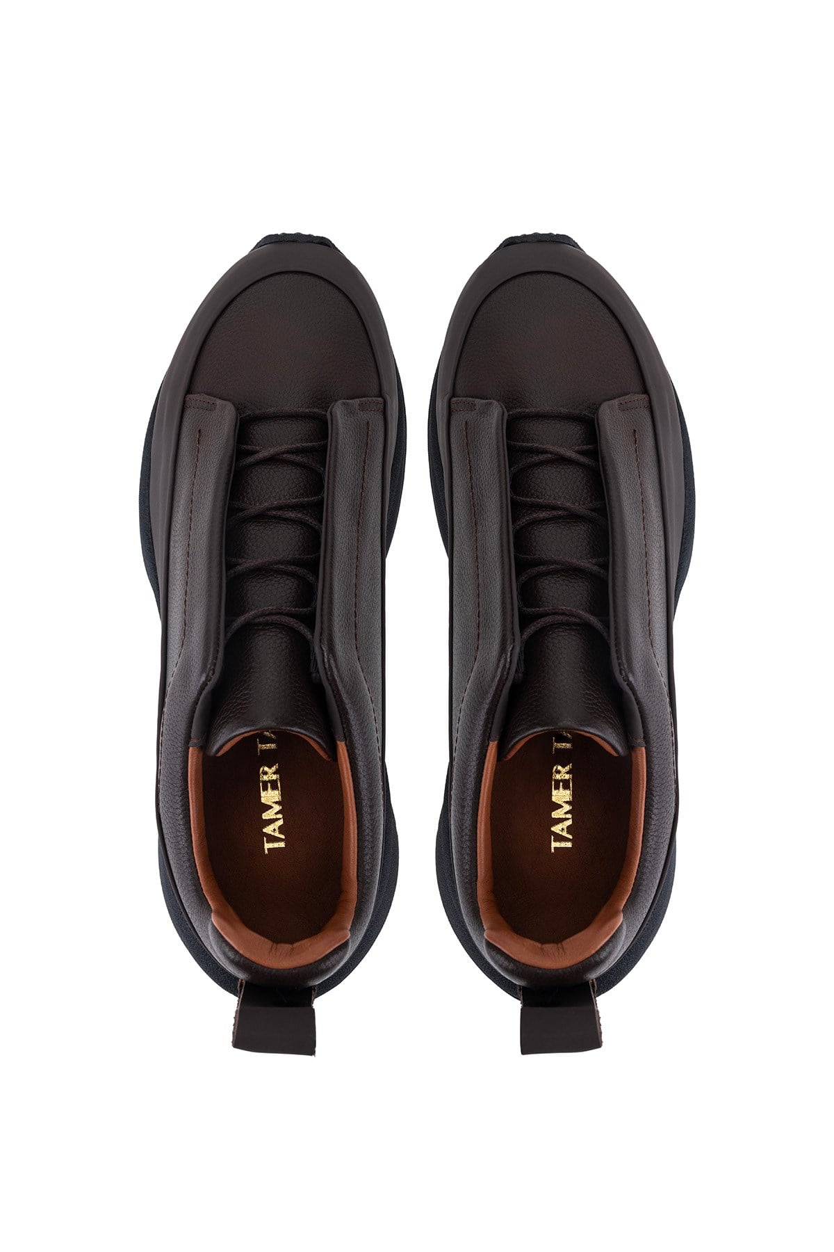 Tamer Tanca Erkek Hakiki Deri Kahverengi Sneakers & Spor Ayakkabı